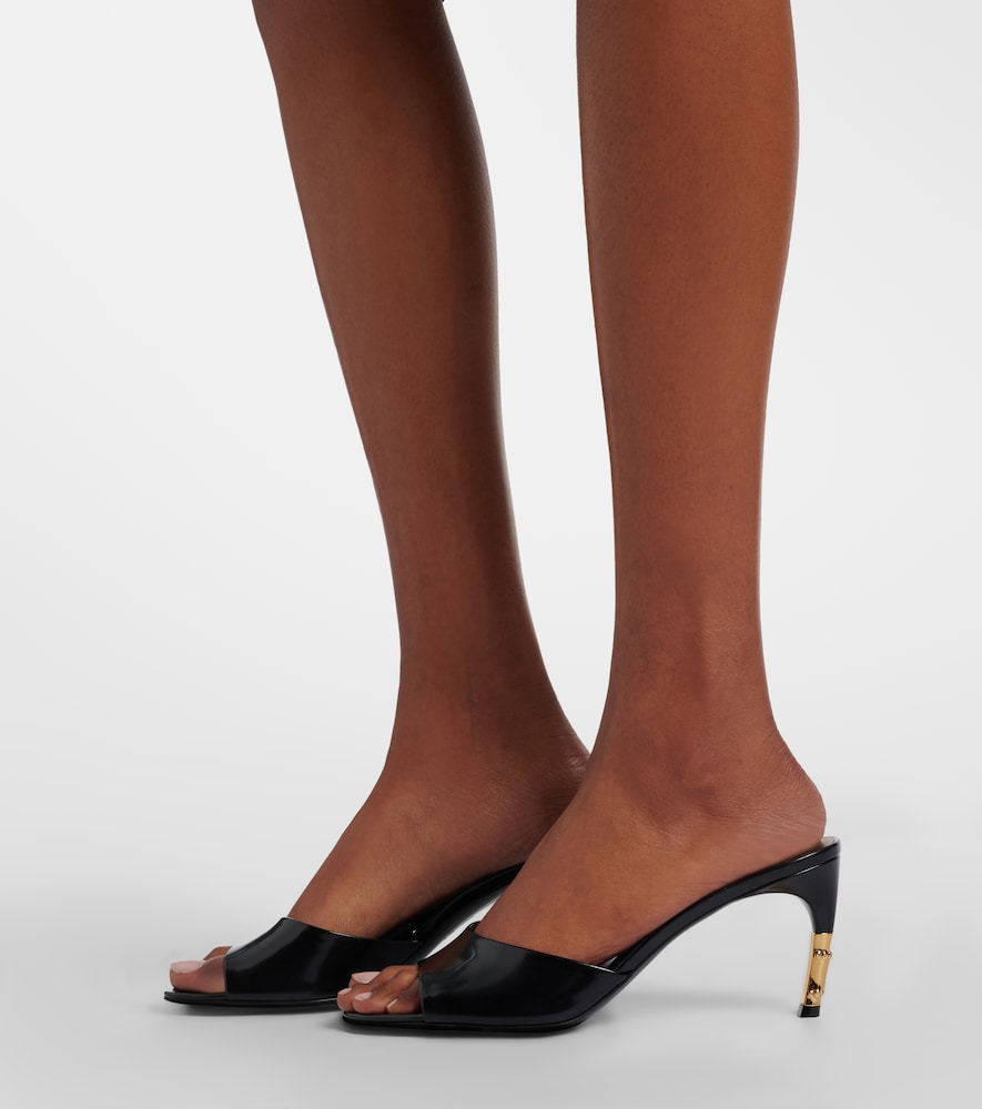 Gucci Castello leather mules