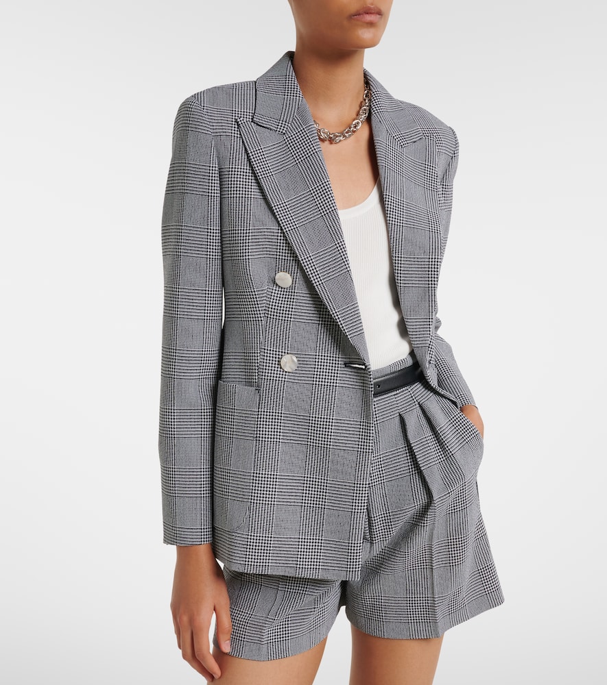 Max Mara Prince of Wales check virgin wool blazer