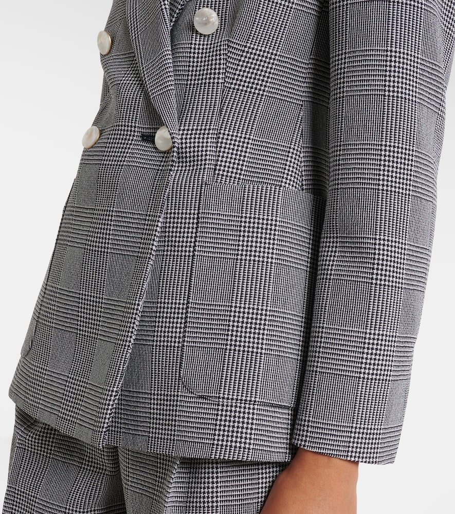  Max Mara Max Mara Prince Of Wales Check Virgin Wool Blazer 