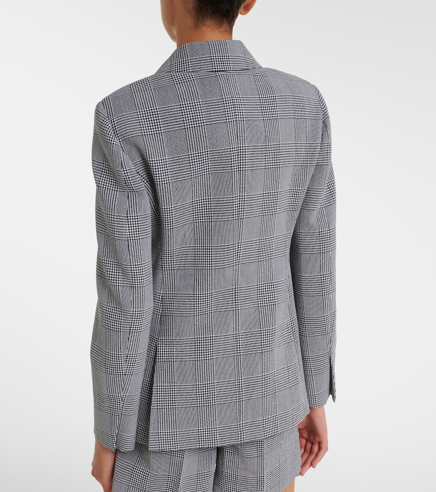  Max Mara Max Mara Prince Of Wales Check Virgin Wool Blazer 