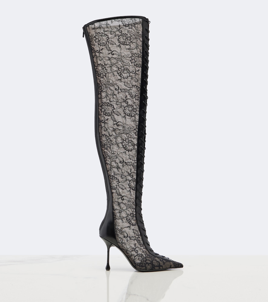 Scarlett Lace Over-The-Knee Boots