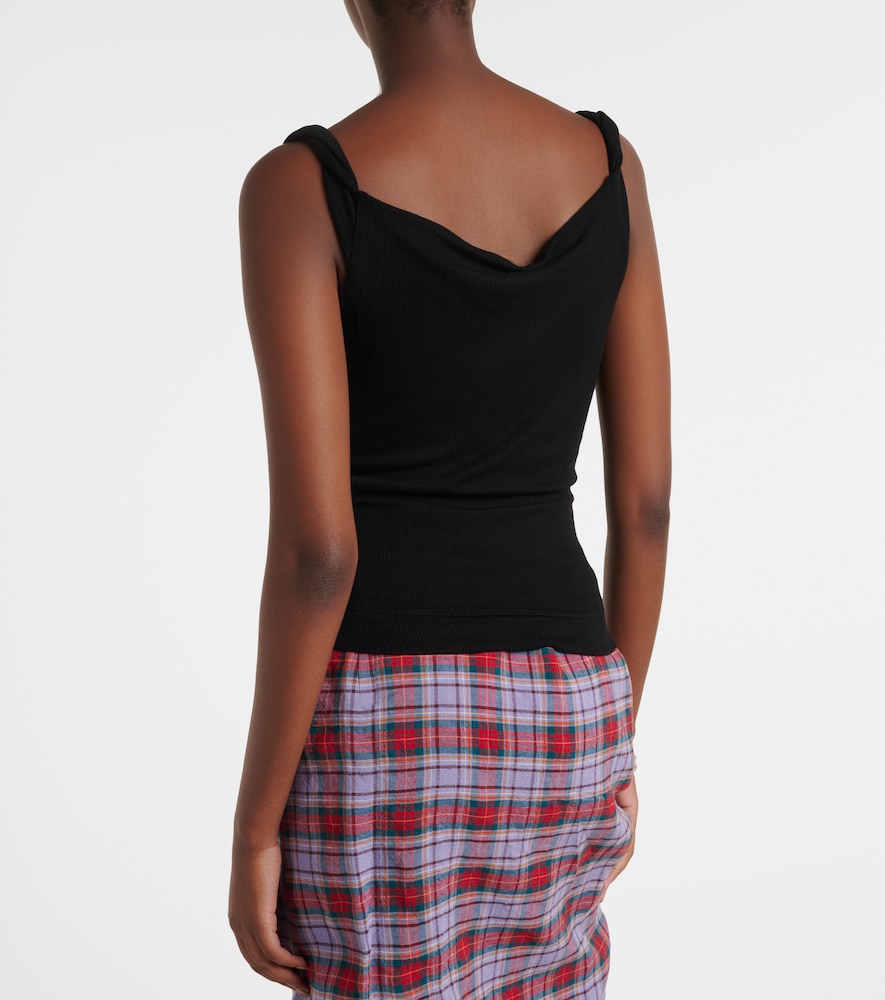 Anna Ribbed-Knit Tank Top