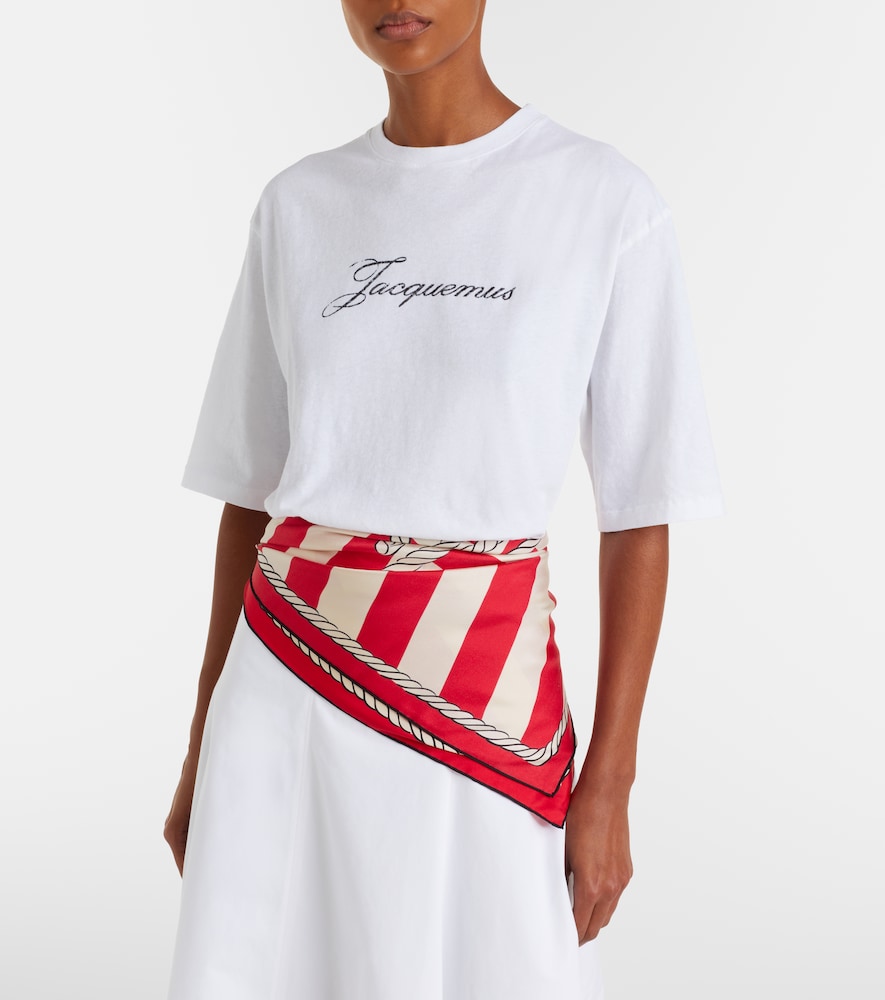 Jacquemus Logo cotton-blend jersey T-shirt