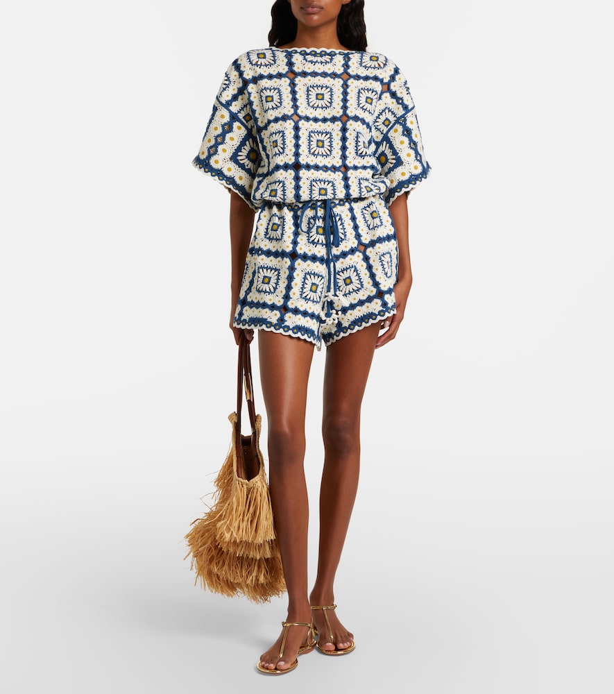  Alemais Alemais Dolly Crochet Cotton Romper 