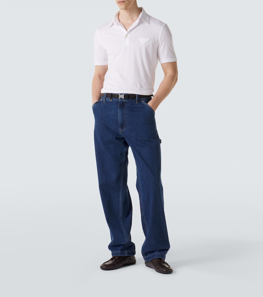  Prada Prada Polohemd Aus Baumwolle 