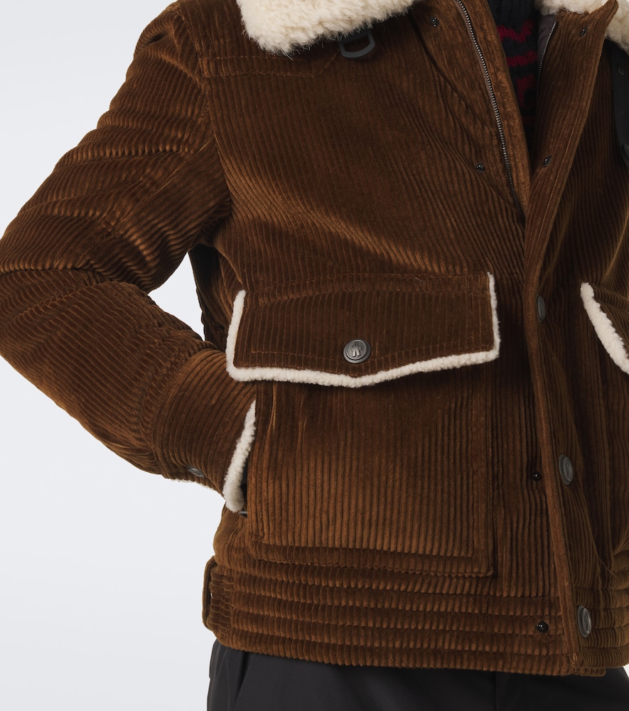 Grenoble Shearling-Trimmed Corduroy Down Jacket