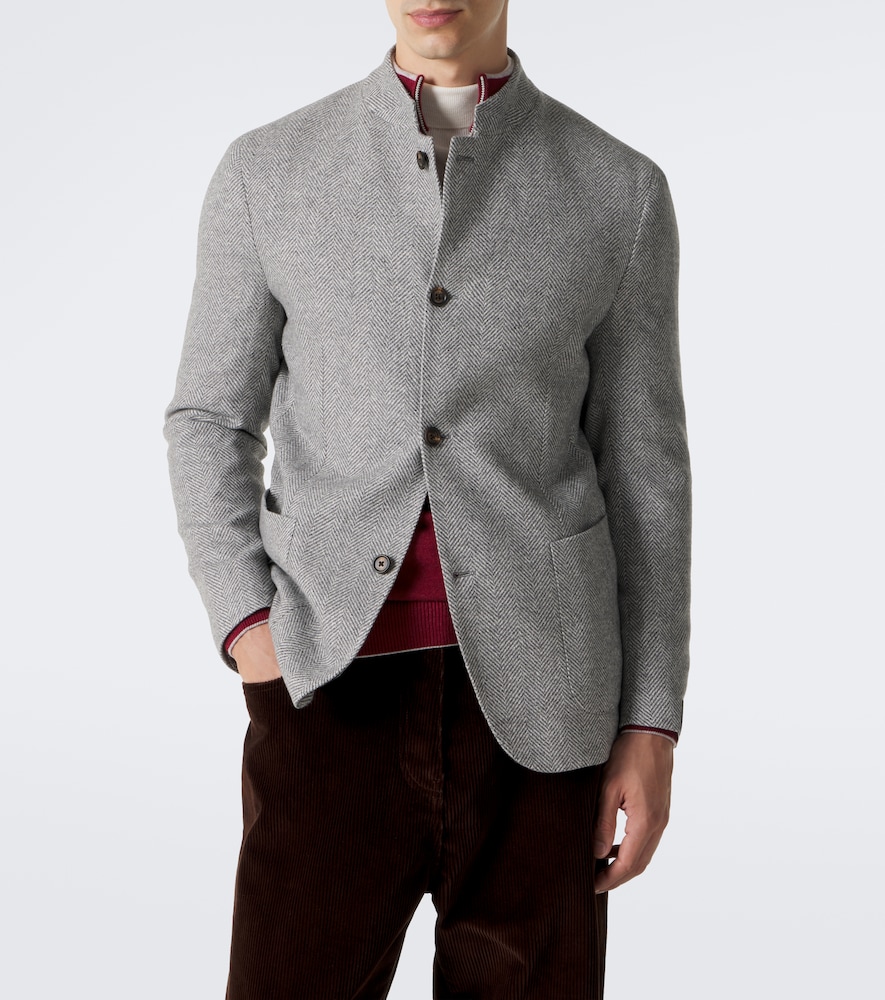 Herringbone Cashmere And Blazer