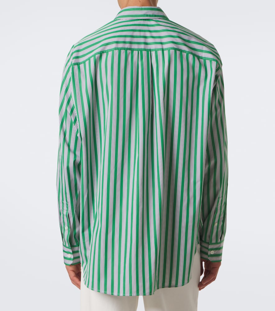 Double L Striped Cotton Poplin Shirt