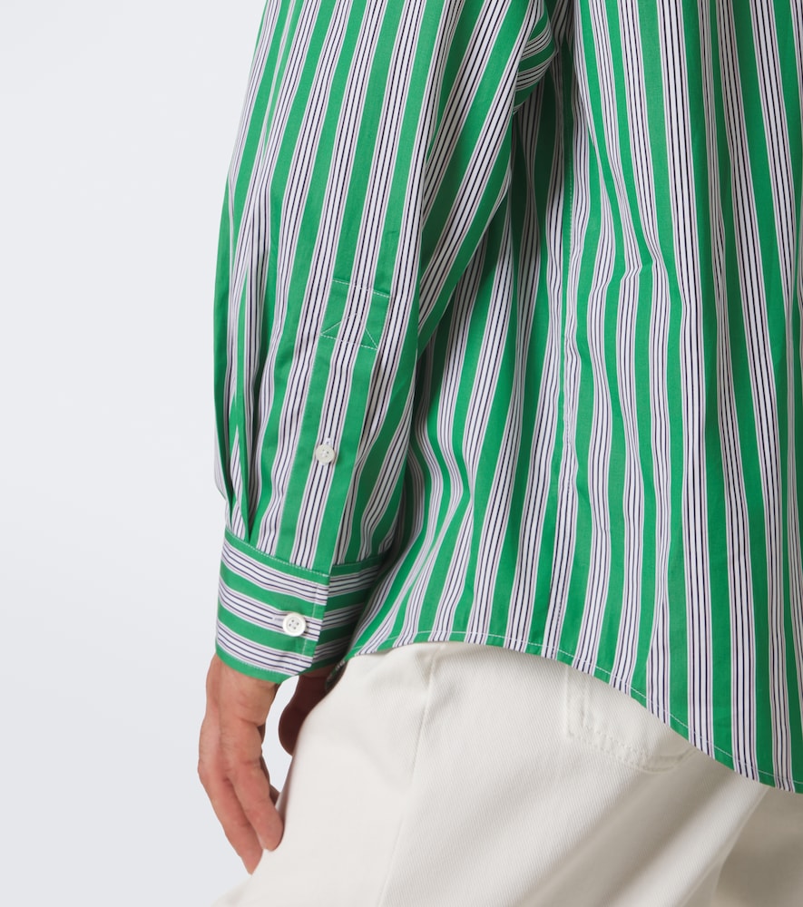 Double L Striped Cotton Poplin Shirt