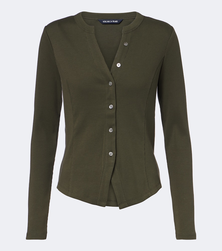 Cardigan Cordis a coste in misto cotone