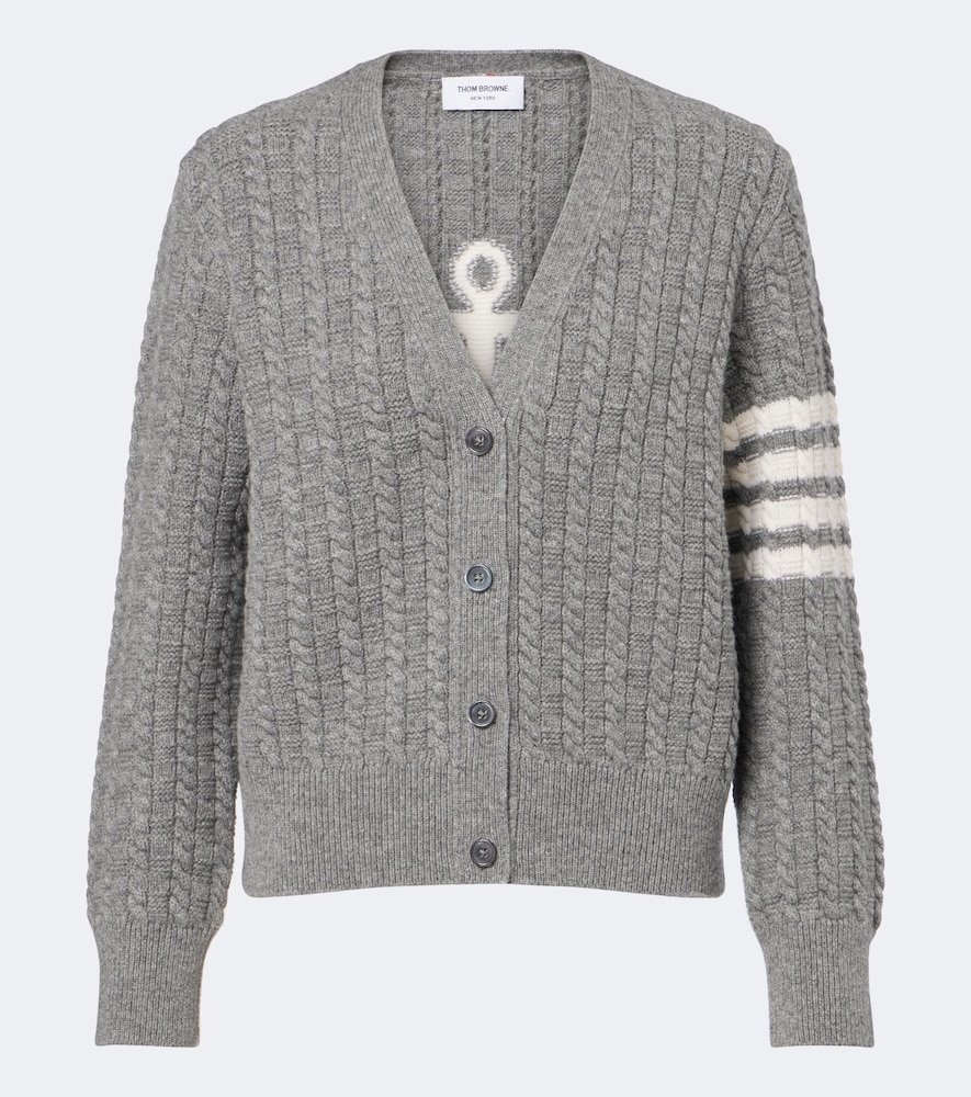 Cardigan 4-Bar aus Schurwolle