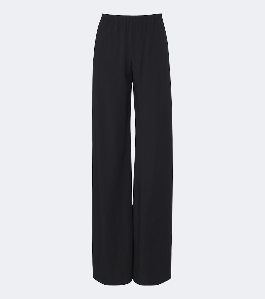 Pantaloni Gala in lana a gamba larga