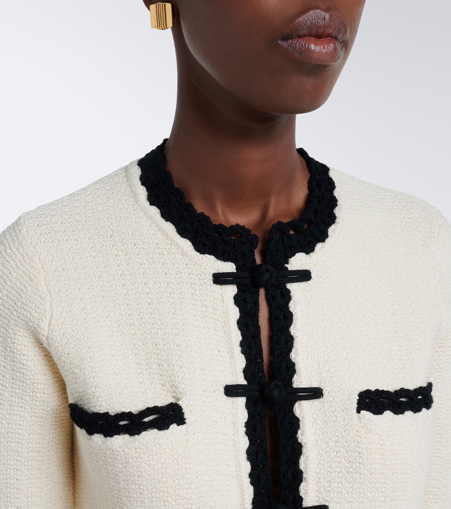 Hattie Crochet-Trimmed Jacket