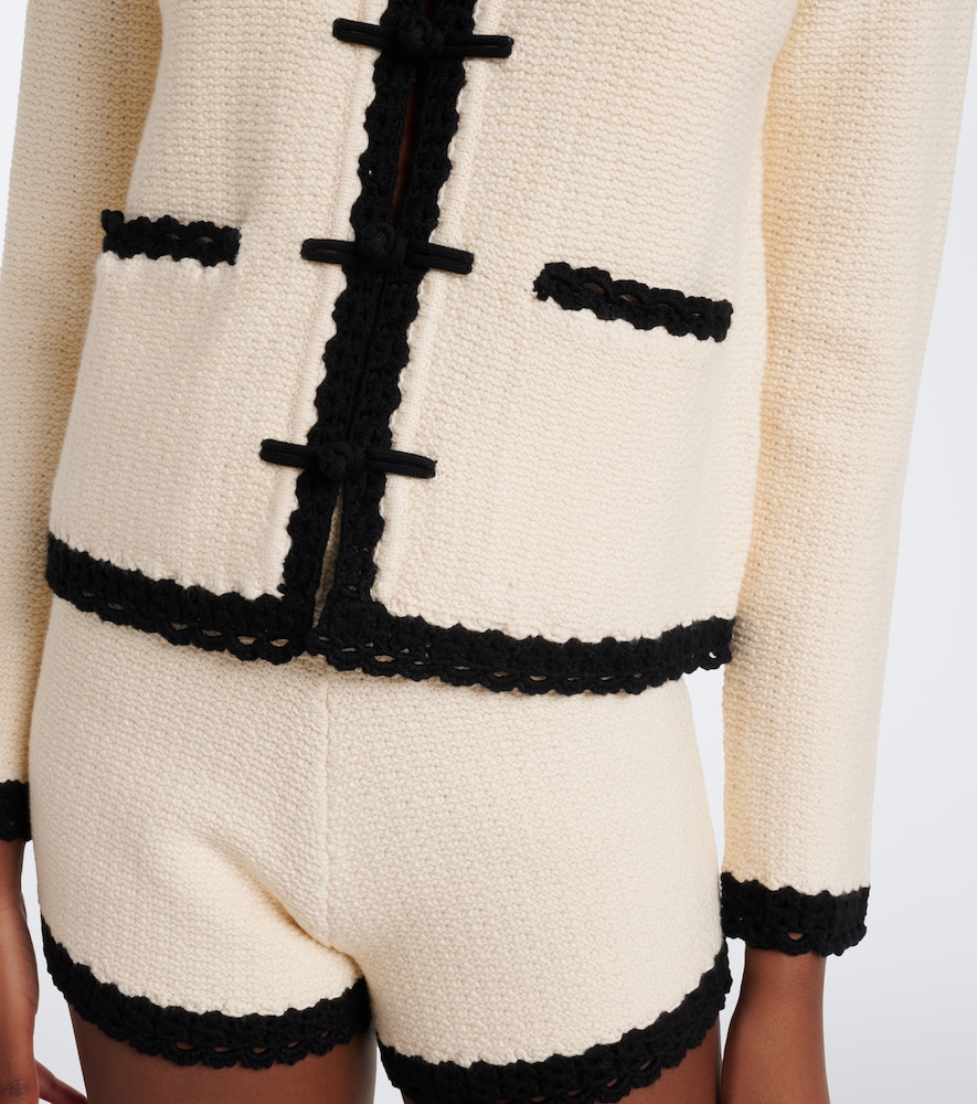 Hattie Crochet-Trimmed Jacket