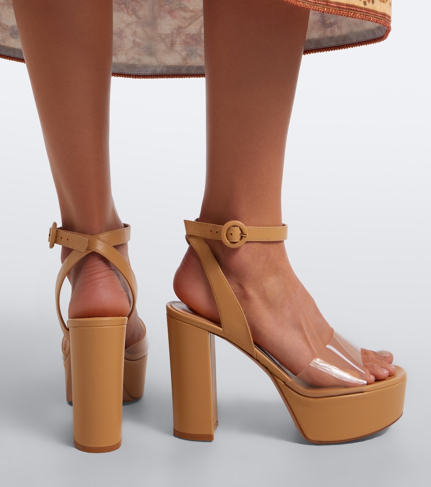 And Pvc Platform Sandals