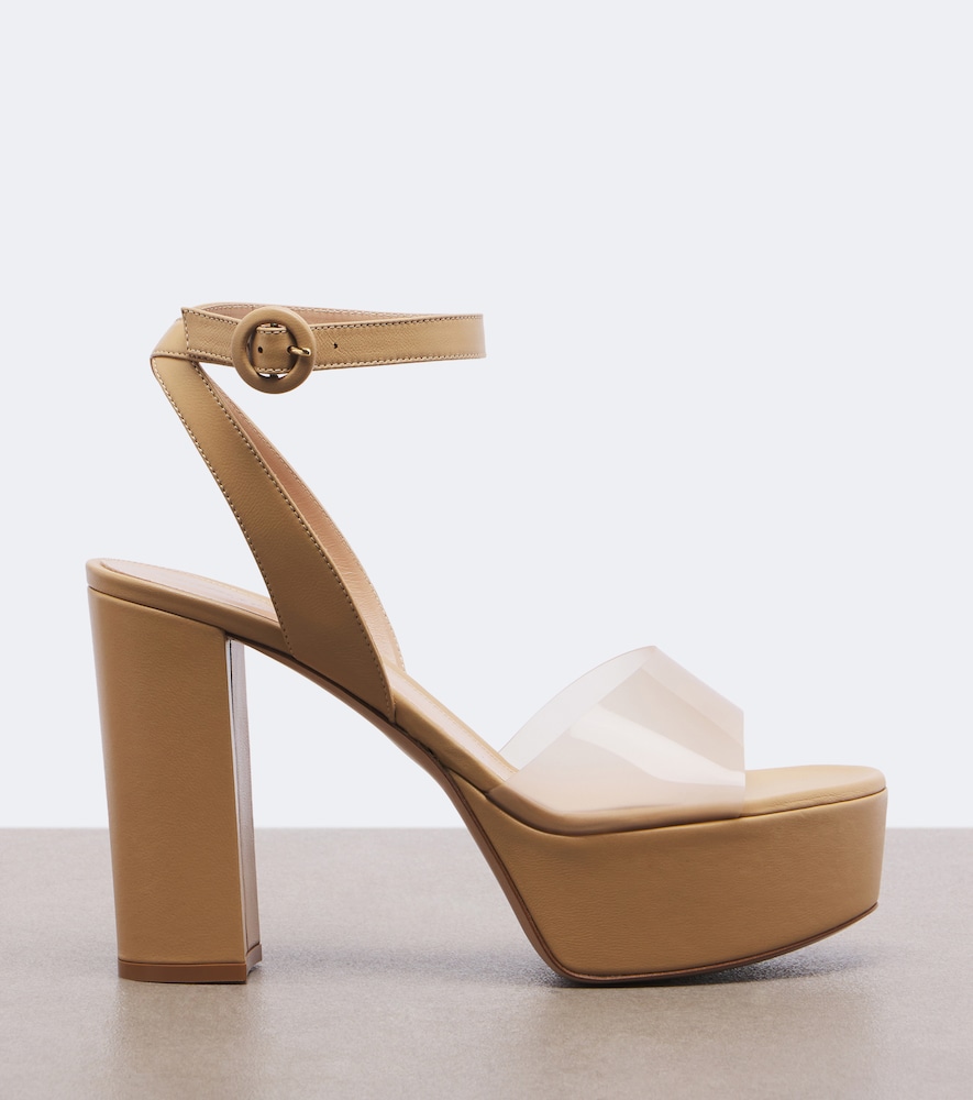 And Pvc Platform Sandals