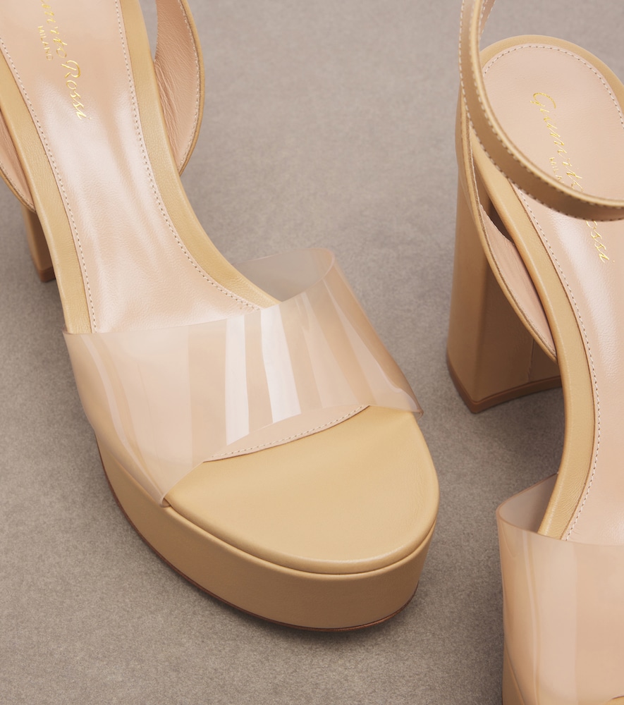 And Pvc Platform Sandals