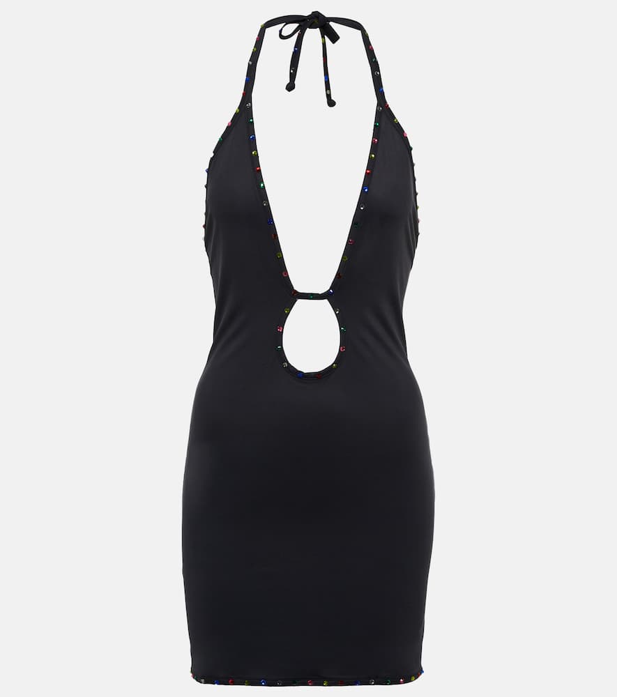 Reina Olga Disco embellished minidress