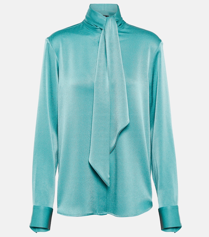 Alex Perry Fallon satin shirt