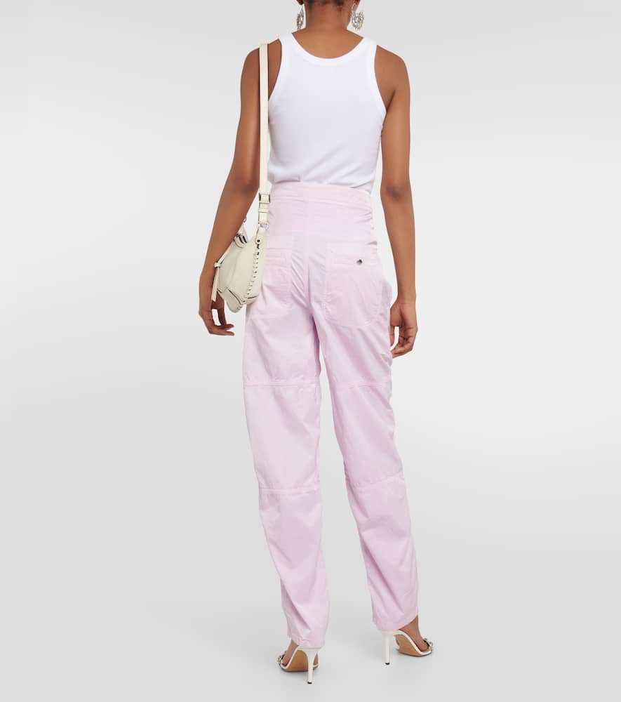 Shop Isabel Marant Low-rise Straight Pants In Pink