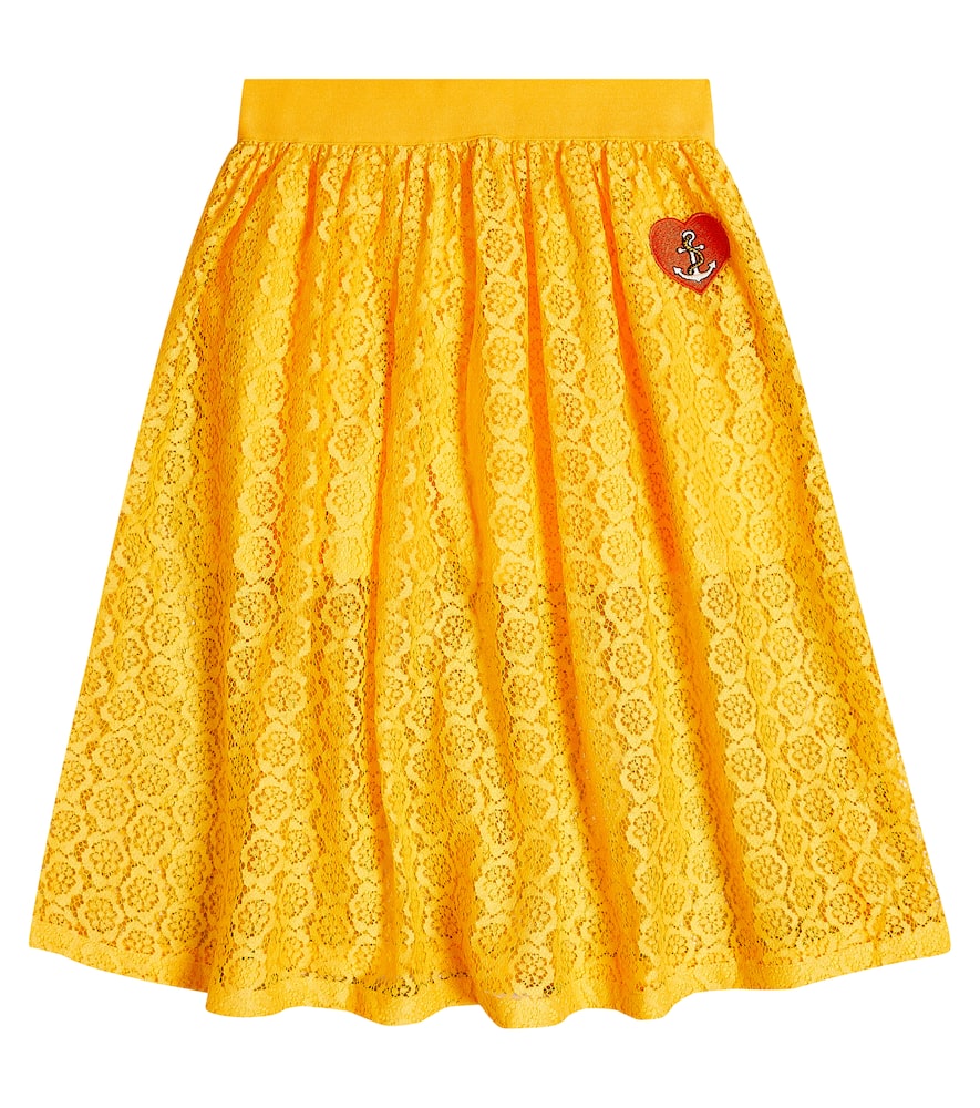 Mini Rodini Embroidered lace skirt