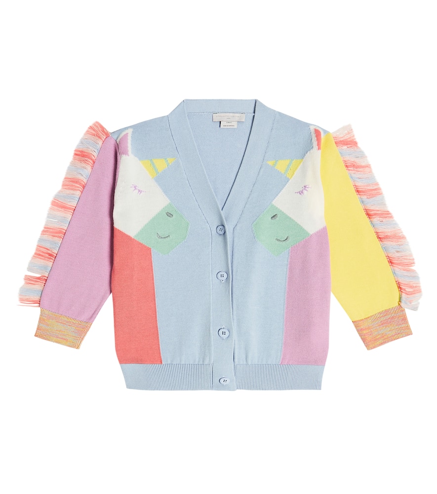 STELLA MCCARTNEY EMBROIDERED COTTON CARDIGAN