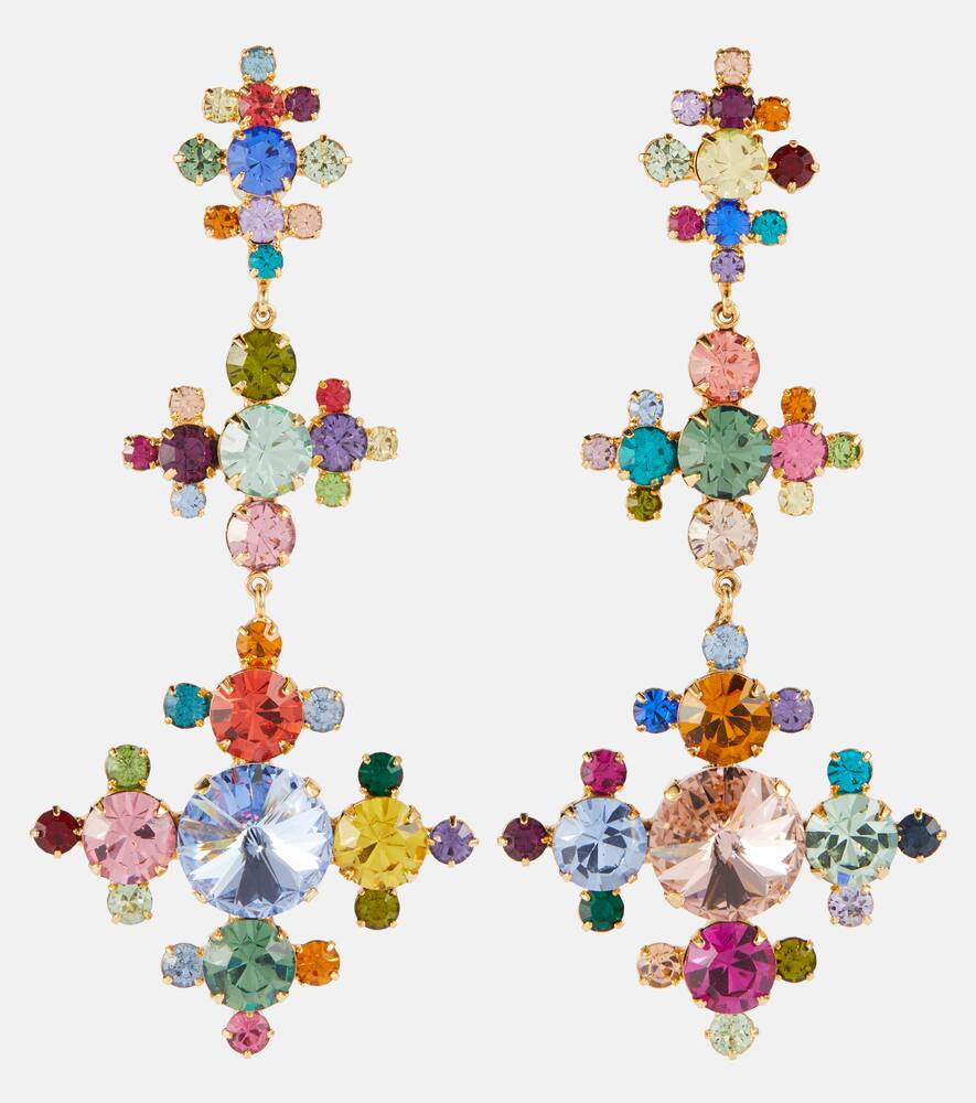 Jennifer Behr Crystal-embellished earrings