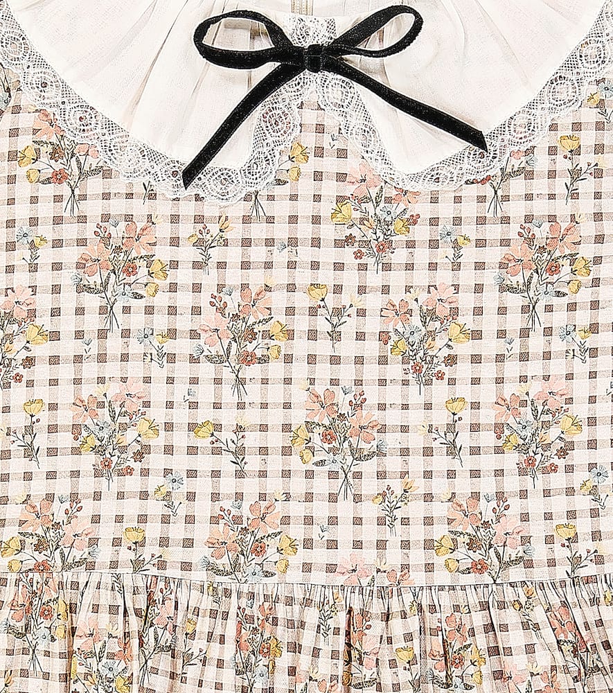 LA COQUETA GINGHAM COTTON DRESS