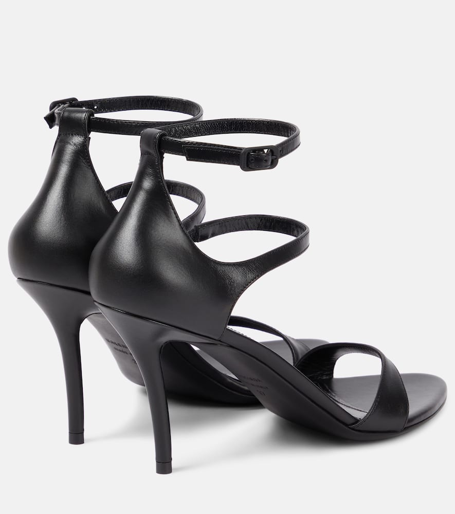 Balenciaga Honey Sandals In Black Leather In Black