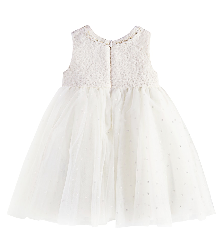 Monnalisa Monnalisa Baby Kleid Aus Bouclé Und Tüll 