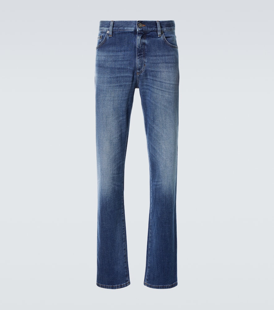 Mid-rise skinny jeans