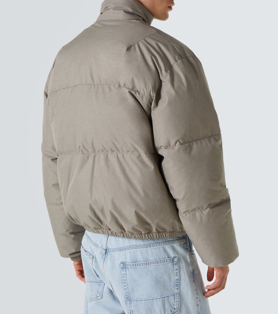 Our Legacy Taupe Grey Inhale Puffer Jacket In Beige