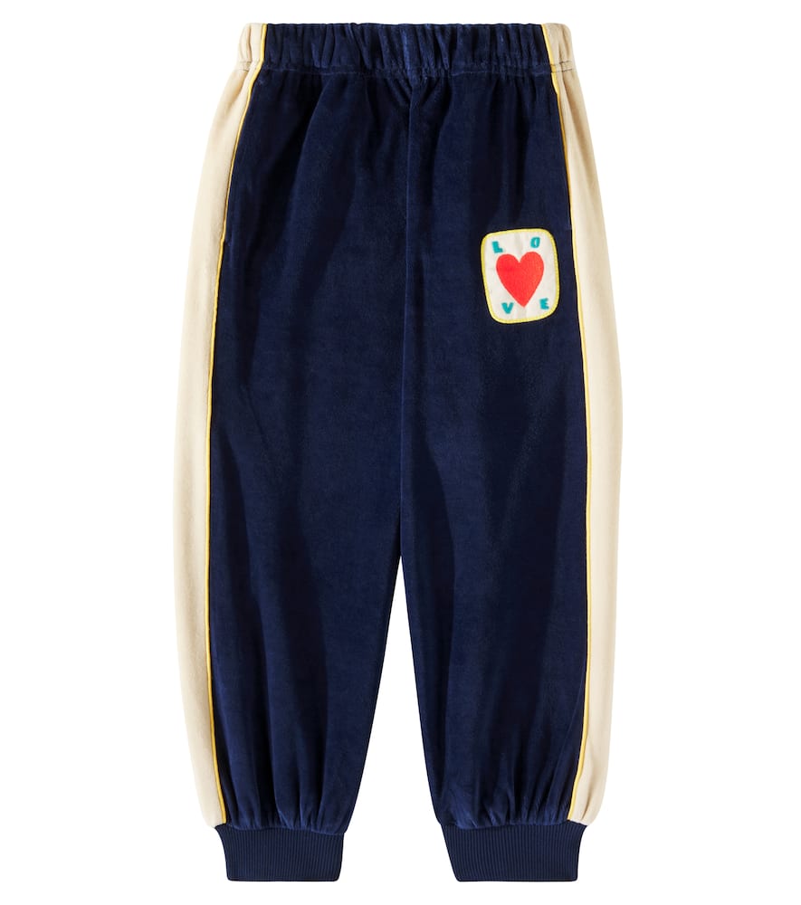 Jellymallow Love cotton-blend velour sweatpants