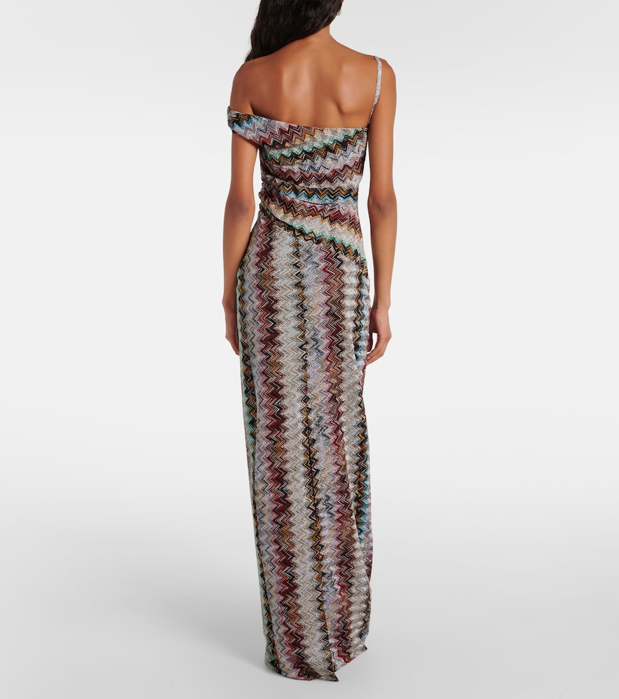 Missoni Zigzag draped lam maxi dress | Smart Closet Missoni Zigzag draped lam maxi dress | Smart Closet