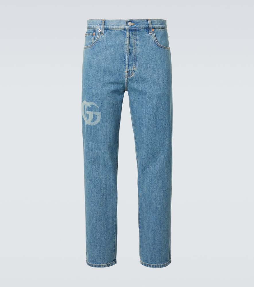 Double G mid-rise slim jeans