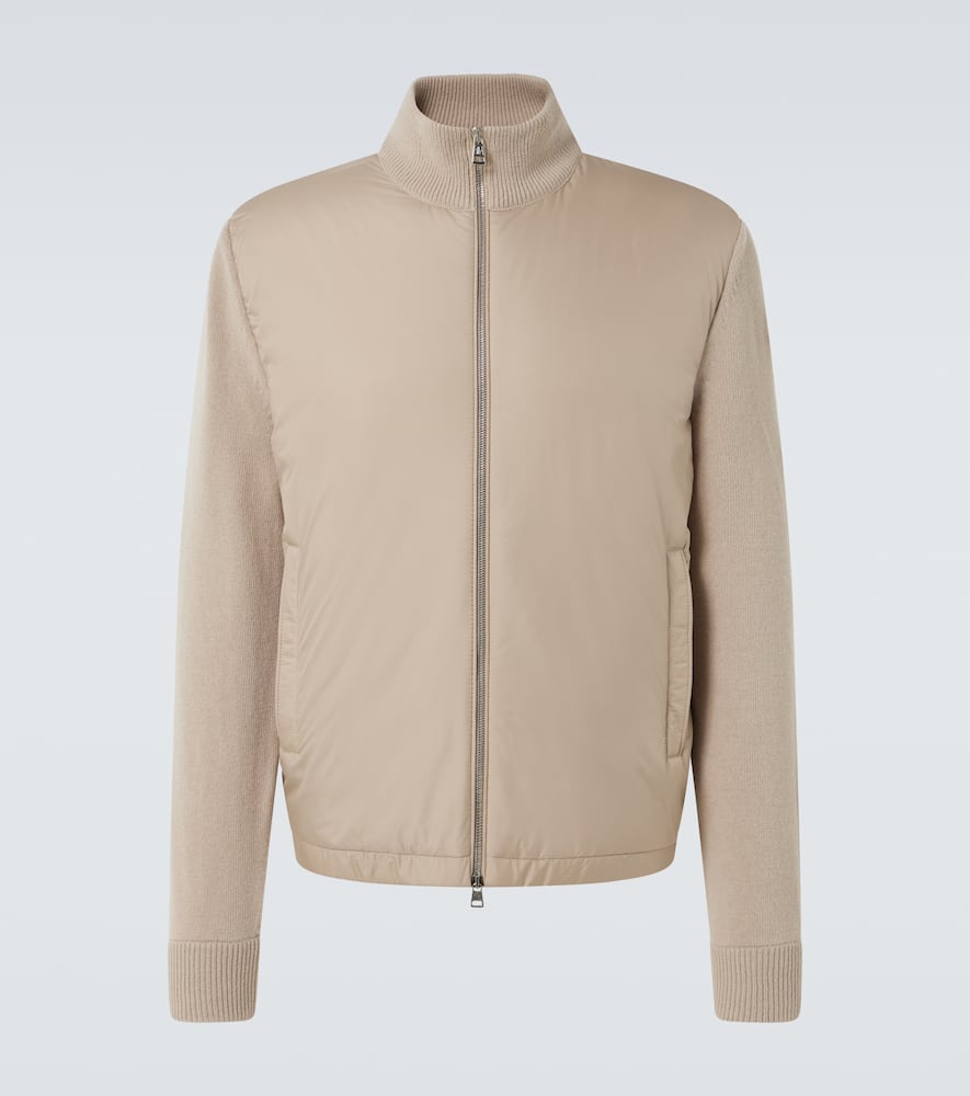 Wool and cashmere-trimmed jacket