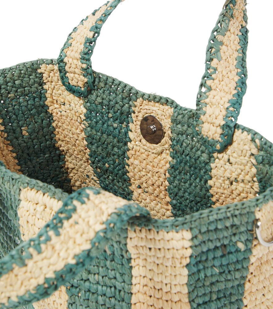  Bonpoint Bonpoint Cabas Raffia Tote Bag 