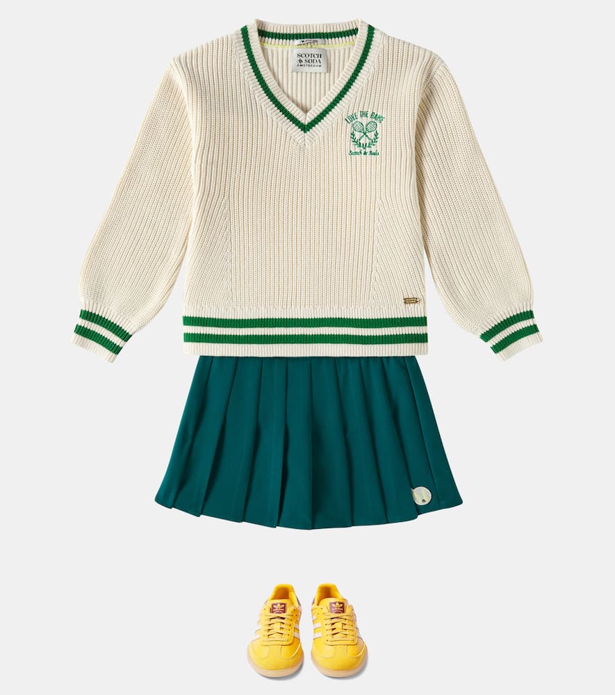 Scotch & Soda Pleated Skort In Green