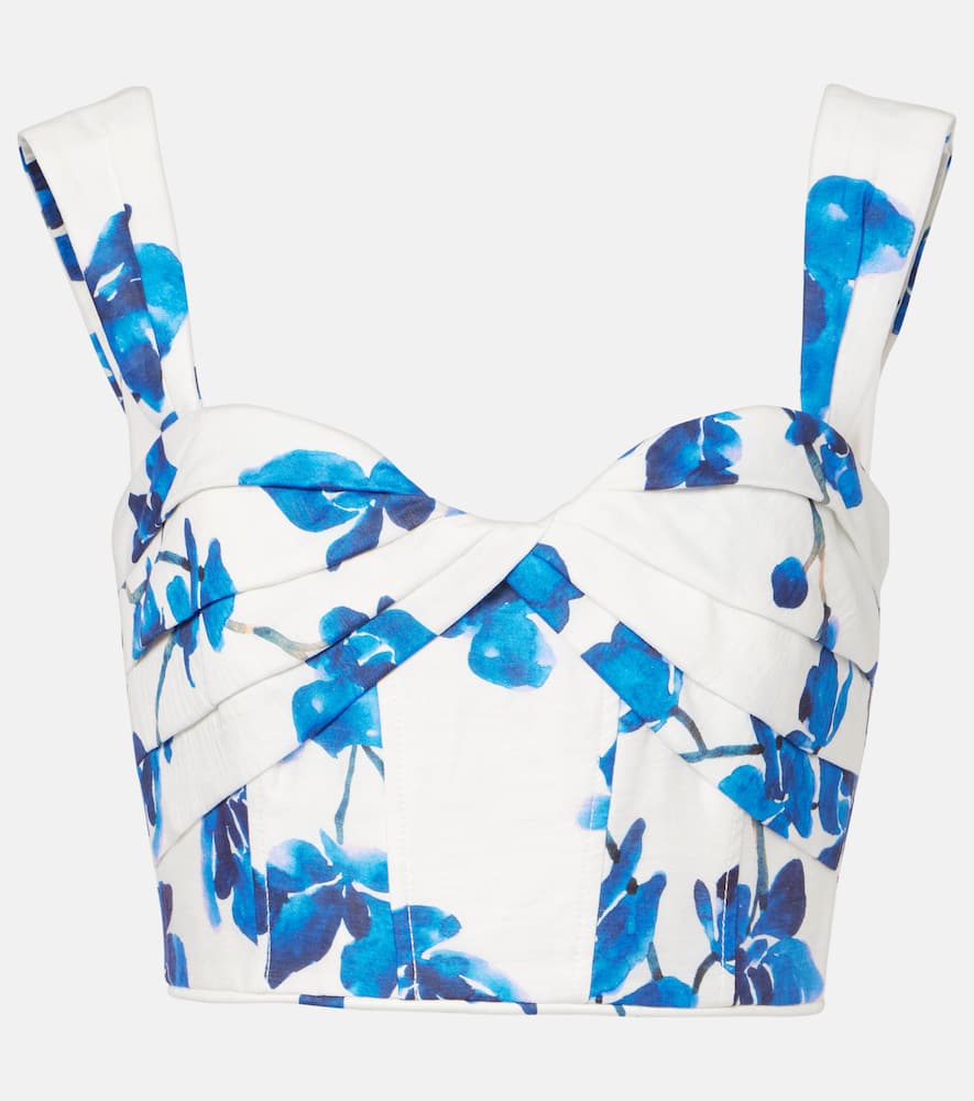 Orchid Blues floral top