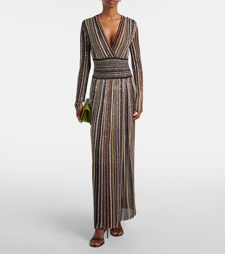 Missoni Missoni Robe Aus Häkelstrick Mit Pailletten 