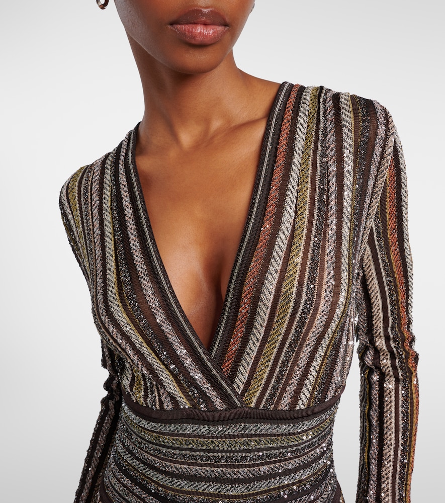  Missoni Missoni Robe Aus Häkelstrick Mit Pailletten 