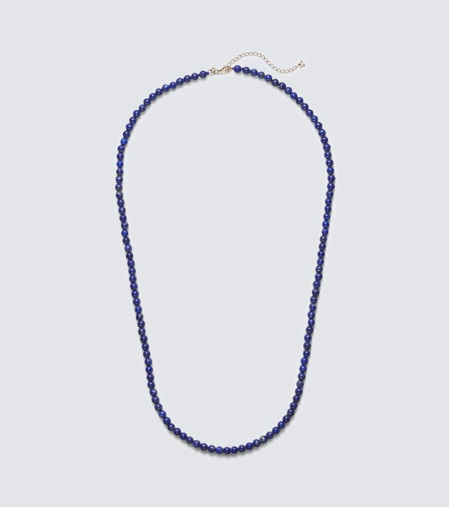 14kt gold necklace with lapis