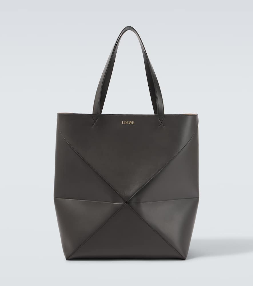 Puzzle Fold XL leather tote bag