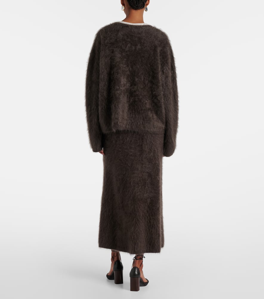 Lisa Yang The Margareta Brushed Cashmere Jumper In Brown