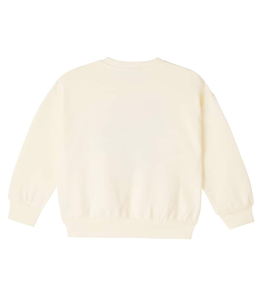 Mini Rodini Printed Cotton Sweatshirt In Neutral