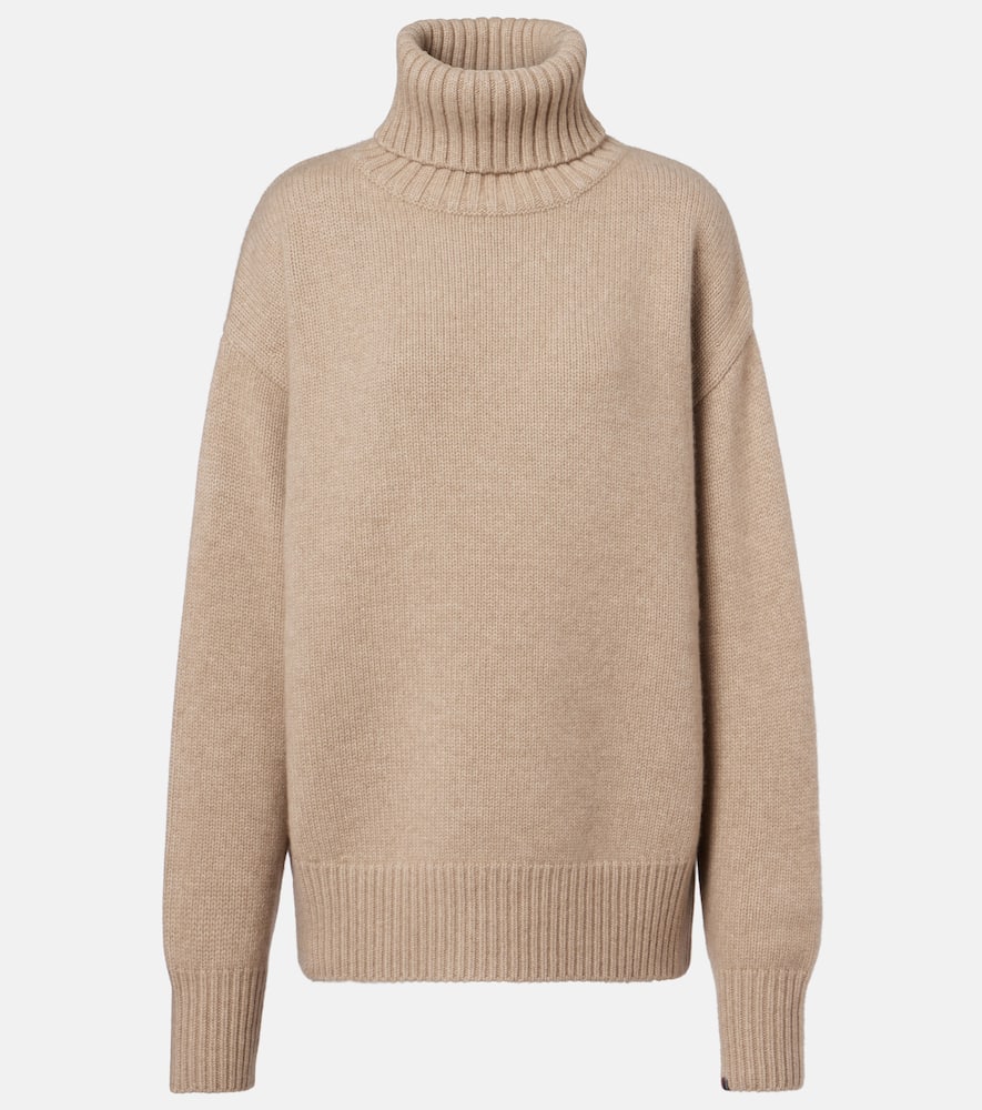 Extreme Cashmere Oversize Xtra Cashmere Turtleneck Sweater In Nude