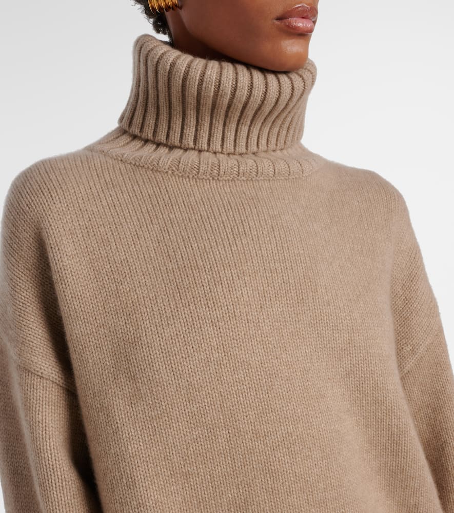 Extreme Cashmere Oversize Xtra Cashmere Turtleneck Sweater In Nude