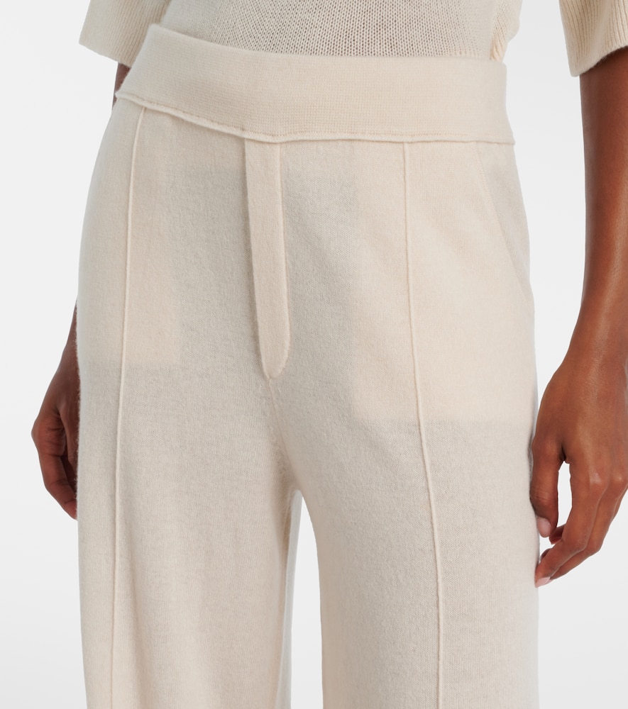 Jardin Des Orangers Wool And Cashmere Wide-leg Pants In White
