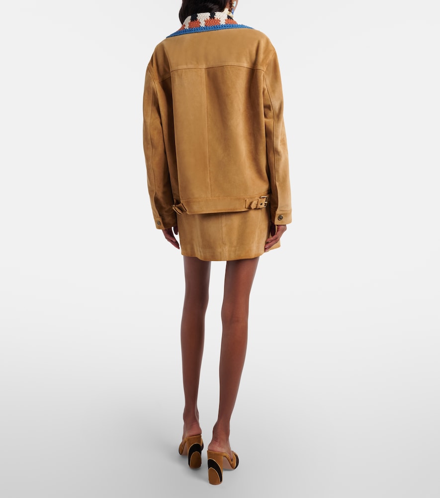  Etro Etro Minirock Aus Veloursleder 