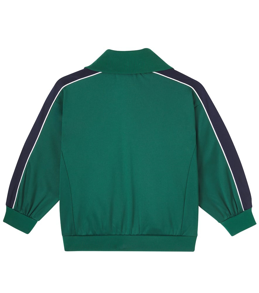 Bobo Choses Embroidered Track Jacket In Green